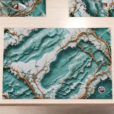 PETTI ARTIGIANI ITALIANI Marbellized – Juego de 6 manteles Individuales Americanos Lavables, de Tela Efecto mármol Azul, Juego de 6 (30 x 45 cm) – Elegantes, Ideales para Desayuno, Almuerzo y Cena, Idea de Regalo, 100% PETTI ARTIGIANI ITALIANI Marbellized – Juego de 6 manteles Individuales Americanos Lavables, de Tela Efecto mármol Azul, Juego de 6 (30 x 45 cm) – Elegantes, Ideales para Desayuno, Almuerzo y Cena, Idea de Regalo, 100%