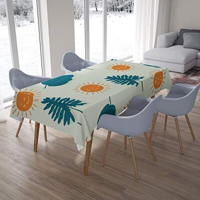 Bonamaison Kitchen Decoration, Tablecloth, 145 cm x 220 cm – Diseñado y Fabricado en Turkey Bonamaison Kitchen Decoration, Tablecloth, 145 cm x 220 cm – Diseñado y Fabricado en Turkey
