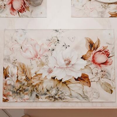 PETTI ARTIGIANI ITALIANI Manteles Individuales Americanos con impresión Digital, manteles Individuales Americanos de Tela y Lavables (Juego de 6-30 x 45 cm) Vintage Flower, 100% Made in Italy PETTI ARTIGIANI ITALIANI Manteles Individuales Americanos con impresión Digital, manteles Individuales Americanos de Tela y Lavables (Juego de 6-30 x 45 cm) Vintage Flower, 100% Made in Italy