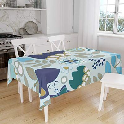 Bonamaison Kitchen Decoration, Tablecloth, 145 cm x 180 cm – Diseñado y Fabricado en Turkey Bonamaison Kitchen Decoration, Tablecloth, 145 cm x 180 cm – Diseñado y Fabricado en Turkey