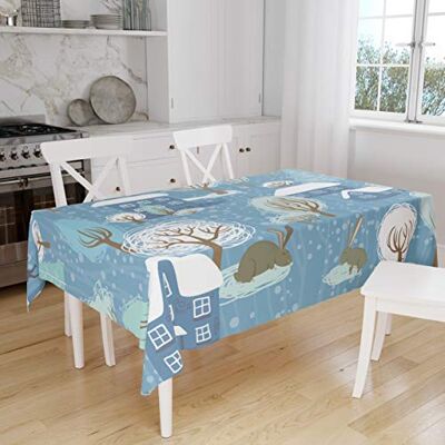 Bonamaison Kitchen Decoration, Tablecloth, 145 cm x 180 cm – Diseñado y Fabricado en Turkey Bonamaison Kitchen Decoration, Tablecloth, 145 cm x 180 cm – Diseñado y Fabricado en Turkey