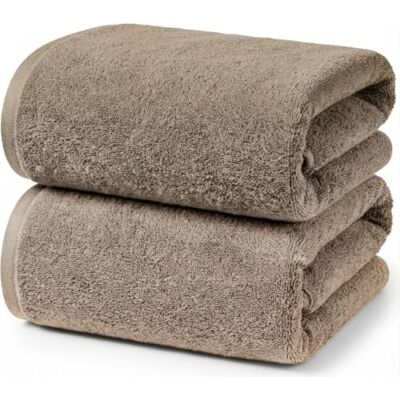 Ruggeri 2 Toallas 70x140cm 100% Algodón, Taupe Ruggeri 2 Toallas 70x140cm 100% Algodón, Taupe