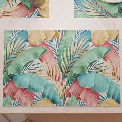 PETTI ARTIGIANI ITALIANI Manteles Individuales Americanos con impresión Digital, manteles Individuales Americanos de Tela y Lavables (Juego de 2-30 x 45 cm) Tropical 06, 100% Made in Italy PETTI ARTIGIANI ITALIANI Manteles Individuales Americanos con impresión Digital, manteles Individuales Americanos de Tela y Lavables (Juego de 2-30 x 45 cm) Tropical 06, 100% Made in Italy