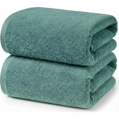 Ruggeri 2 Toallas 70x140cm 100% Algodón, Verde Ruggeri 2 Toallas 70x140cm 100% Algodón, Verde