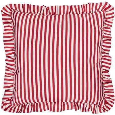 furn. Wylder Millie Ruffle Relleno De Poliéster Cojín – Resistente Al Agua Borde Fruncido Diseño De Rayas Heritage Exterior Decorativa Cojín (Rojo Caramelo – 50x50cm) furn. Wylder Millie Ruffle Relleno De Poliéster Cojín – Resistente Al Agua Borde Fruncido Diseño De Rayas Heritage Exterior Decorativa Cojín (Rojo Caramelo – 50x50cm)