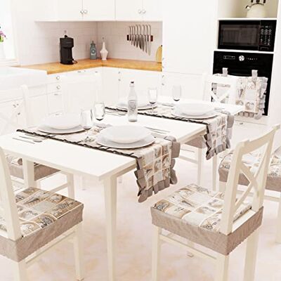 PETTI ARTIGIANI ITALIANI Camino de Mesa, Camino de Mesa de algodón, 1 Pieza Camino de Mesa de Cocina o salón 40 x 140 cm Lidia Negro 100% Made in Italy PETTI ARTIGIANI ITALIANI Camino de Mesa, Camino de Mesa de algodón, 1 Pieza Camino de Mesa de Cocina o salón 40 x 140 cm Lidia Negro 100% Made in Italy