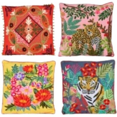 Urban Living Natural Living Boudoir Cojín (4 diseños, 45 x 45 cm) Urban Living Natural Living Boudoir Cojín (4 diseños, 45 x 45 cm)