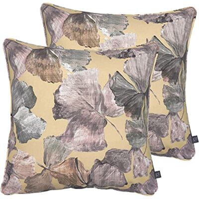 Prestigious Textiles Cojines llenos de Plumas de Pack Hanalei, Ámbar, 43 x 43cm, 2 Prestigious Textiles Cojines llenos de Plumas de Pack Hanalei, Ámbar, 43 x 43cm, 2