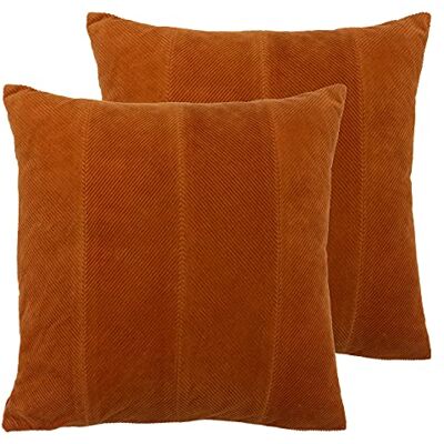 furn. Paoletti Jagger Twin Pack Cojines llenos de Plumas, Oxido, 45 x 45cm, 2 furn. Paoletti Jagger Twin Pack Cojines llenos de Plumas, Oxido, 45 x 45cm, 2
