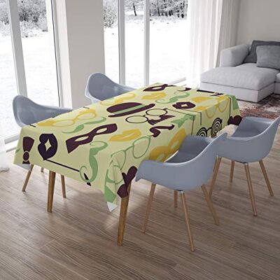 Bonamaison Kitchen Decoration, Tablecloth, 145 cm x 220 cm – Diseñado y Fabricado en Turkey Bonamaison Kitchen Decoration, Tablecloth, 145 cm x 220 cm – Diseñado y Fabricado en Turkey