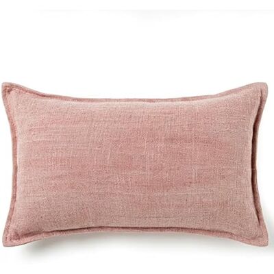 DRW Cojin Rectangular de Tela y algodón con Relleno en Rosa 12x50x30 cm DRW Cojin Rectangular de Tela y algodón con Relleno en Rosa 12x50x30 cm