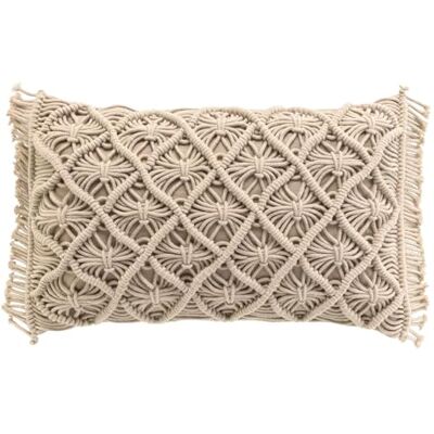 Douceur d'Intérieur Suave interior, Cojín extraíble (30 x 50 cm) Indy, Algodón Macramé Douceur d'Intérieur Suave interior, Cojín extraíble (30 x 50 cm) Indy, Algodón Macramé