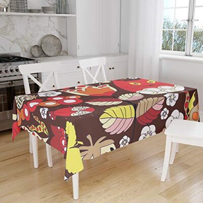 Bonamaison Kitchen Decoration, Tablecloth, 145 cm x 180 cm – Diseñado y Fabricado en Turkey Bonamaison Kitchen Decoration, Tablecloth, 145 cm x 180 cm – Diseñado y Fabricado en Turkey