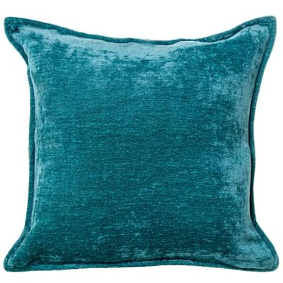 DRW Cojin Cuadrado de Terciopelo Poliester con Cremallera en Azul Petroleo 45x10x45 cm DRW Cojin Cuadrado de Terciopelo Poliester con Cremallera en Azul Petroleo 45x10x45 cm