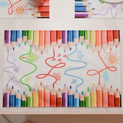 PETTI ARTIGIANI ITALIANI Manteles Individuales Americanos con impresión Digital, manteles Individuales Americanos de Tela y Lavables (Juego de 6-30 x 45 cm) lápices, 100% Made in Italy PETTI ARTIGIANI ITALIANI Manteles Individuales Americanos con impresión Digital, manteles Individuales Americanos de Tela y Lavables (Juego de 6-30 x 45 cm) lápices, 100% Made in Italy