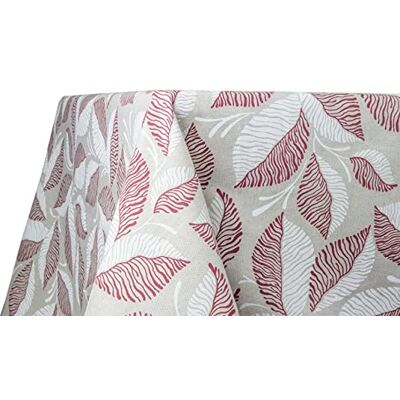 BIANCHERIAWEB Mantel de Cocina y salón con diseño de Linfa Burdeos, Fabricado en Italia, Mantel de Mesa 100% algodón, 90 x 90 cm BIANCHERIAWEB Mantel de Cocina y salón con diseño de Linfa Burdeos, Fabricado en Italia, Mantel de Mesa 100% algodón, 90 x 90 cm