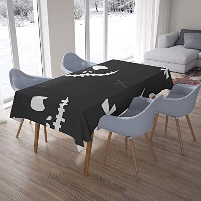 Bonamaison Mantel de Mesa antimoho, Secado rápido, Resistente a Las Manchas, Lavable a máquina, 100% poliéster, 145 x 220 cm, diseñado y Fabricado en Turquía Bonamaison Mantel de Mesa antimoho, Secado rápido, Resistente a Las Manchas, Lavable a máquina, 100% poliéster, 145 x 220 cm, diseñado y Fabricado en Turquía