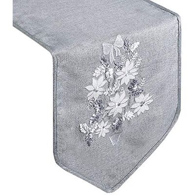 Eurofirany eurof irany Table Runner, poliéster, Grey, 33 x 140 x 6 cm Eurofirany eurof irany Table Runner, poliéster, Grey, 33 x 140 x 6 cm