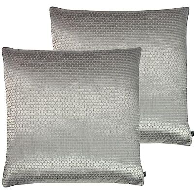 Prestigious Textiles Cojín Relleno de poliéster metálico en Relieve, Paquete Doble Prestigious Textiles Cojín Relleno de poliéster metálico en Relieve, Paquete Doble