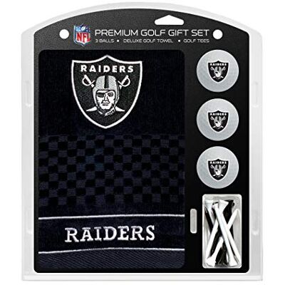 Team Golf NFL Toalla Bordada Set de Regalo, NFL, Color Oakland Raiders, tamaño Talla única Team Golf NFL Toalla Bordada Set de Regalo, NFL, Color Oakland Raiders, tamaño Talla única