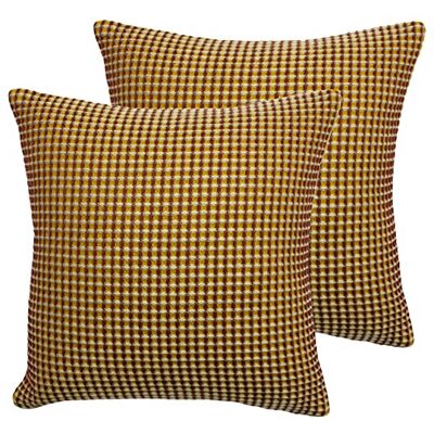 furn. Rowan Polyester Filled Cushions (Twin Pack), Henna, 45 x 45cm furn. Rowan Polyester Filled Cushions (Twin Pack), Henna, 45 x 45cm