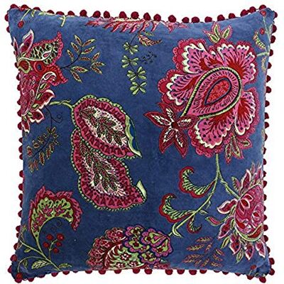 Paoletti Riva Malisa Funda de cojín Cuadrada, algodón, Azul Humo, 50 x 50cm Paoletti Riva Malisa Funda de cojín Cuadrada, algodón, Azul Humo, 50 x 50cm