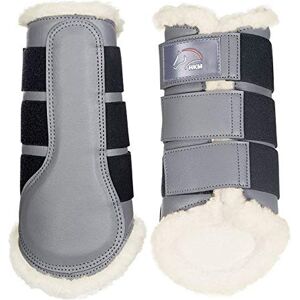 HKM - Gamaschen Comfort - Gris - Pony (S) - Protección para patas de caballo HKM - Gamaschen Comfort - Gris - Pony (S) - Protección para patas de caballo