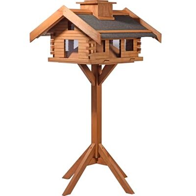 DOBAR - XXL Blockhaus Gipfel - Braun - 78x84x53 - Bird House DOBAR - XXL Blockhaus Gipfel - Braun - 78x84x53 - Bird House