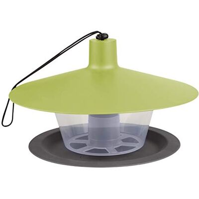 Windhager Urban Life 07017 Comedero para pájaros Silo con alimentador moderno en verde claro Windhager Urban Life 07017 Comedero para pájaros Silo con alimentador moderno en verde claro