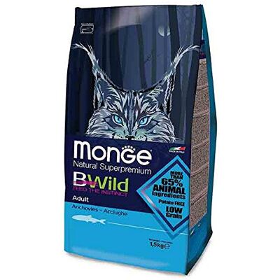 Monge Natural Superpremium BWild Bajo en Grano - Comida para Gatos Adultos Monge Natural Superpremium BWild Bajo en Grano - Comida para Gatos Adultos