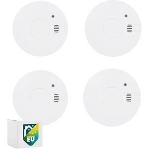 Smartwares Juego de 4 detectores de Humo Pilas reemplazables con una duración de 5 años Detección rápida y fiable 85 dB Smartwares Juego de 4 detectores de Humo Pilas reemplazables con una duración de 5 años Detección rápida y fiable 85 dB