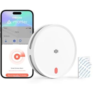 meross Smart Detector De Humo Conectado, Alarma De Incendios WiFi con Doble Sensor Óptico, Alarma De Fuego con Notificación App, Detector De Humos, 33 mm, Hub Requerido, 1 Unidad meross Smart Detector De Humo Conectado, Alarma De Incendios WiFi con Doble Sensor Óptico, Alarma De Fuego con Notificación App, Detector De Humos, 33 mm, Hub Requerido, 1 Unidad