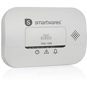 Smartwares Detector de monóxido de carbono – Certificado NF – Sensor de 10 años – Pilas de 3 años – con luces indicadoras y botón de prueba – Smartwares Detector de monóxido de carbono – Certificado NF – Sensor de 10 años – Pilas de 3 años – con luces indicadoras y botón de prueba –