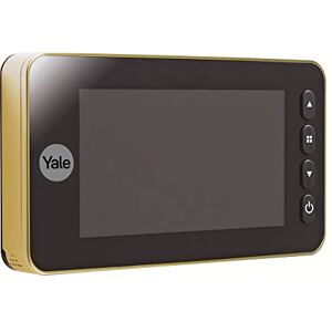 Yale - Mirilla digital electrónico, Latón, Vista en vivo, Ángulo 110°, Grabación Yale - Mirilla digital electrónico, Latón, Vista en vivo, Ángulo 110°, Grabación