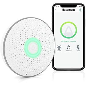 Airthings Wave Radon Detector Inteligente de Gas Radón con Monitor de Humedad y Temperatura, Preciso, Intuitivo e Inalámbrico, New Version Airthings Wave Radon Detector Inteligente de Gas Radón con Monitor de Humedad y Temperatura, Preciso, Intuitivo e Inalámbrico, New Version