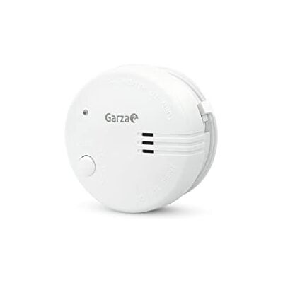 Garza Detector de Humo Mini, Diseño Ultracompacto, Sensor Fotoeléctrico, Alarma 85dB, Batería 9V Incluida, Instalación sin Cables, Indicador LED y Botón Test Garza Detector de Humo Mini, Diseño Ultracompacto, Sensor Fotoeléctrico, Alarma 85dB, Batería 9V Incluida, Instalación sin Cables, Indicador LED y Botón Test