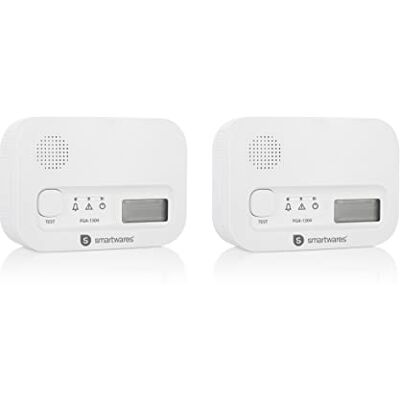 Detector de monóxido de carbono Smartwares - Sensor de 10 años - Instalación sencilla - Alarma 85dB Detector de monóxido de carbono Smartwares - Sensor de 10 años - Instalación sencilla - Alarma 85dB