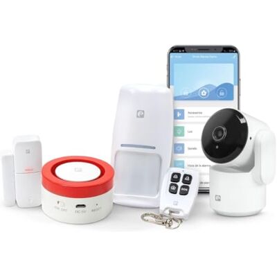 Kit de Seguridad y Alarma Inteligente GARZA - WiFi 2,4 GHz - Cámara 1080p - 360° - Sirena 120dB Kit de Seguridad y Alarma Inteligente GARZA - WiFi 2,4 GHz - Cámara 1080p - 360° - Sirena 120dB