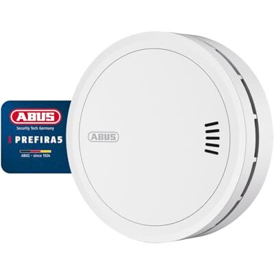 ABUS Detector de Humo Prefira 5 Certificado, Batería 5 Años ABUS Detector de Humo Prefira 5 Certificado, Batería 5 Años