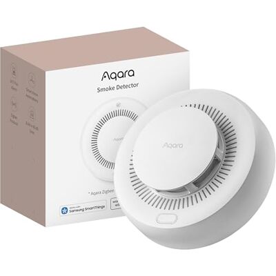 Aqara Detector de Humo, Requiere Hub Zigbee 3.0, Sirena de 85 dB Indicador LED, Batería de Larga duración, Alarma Incendios hogar, Compatible con HomeKit, Alexa, Google Home Aqara Detector de Humo, Requiere Hub Zigbee 3.0, Sirena de 85 dB Indicador LED, Batería de Larga duración, Alarma Incendios hogar, Compatible con HomeKit, Alexa, Google Home
