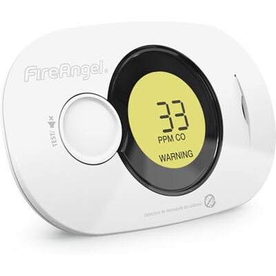Fireangel FA3322, Detector Digital de monóxido de Carbono, Monitor de Detector de CO, Sensor de Humedad y Temperatura portátil con batería de 10 años, NF Certificado Fireangel FA3322, Detector Digital de monóxido de Carbono, Monitor de Detector de CO, Sensor de Humedad y Temperatura portátil con batería de 10 años, NF Certificado