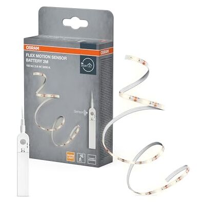 OSRAM FLEX tiras LED con sensor de movimiento y pilas 2m OSRAM FLEX tiras LED con sensor de movimiento y pilas 2m