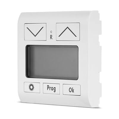 REV Serie de interruptores NOVA – Cubierta del temporizador, panel de control para persianas y persianas, color blanco REV Serie de interruptores NOVA – Cubierta del temporizador, panel de control para persianas y persianas, color blanco