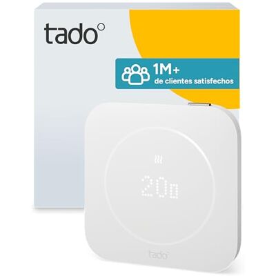 tado Termostato inteligente ° X (2.ª generación) – Complemento para calefacción por suelo radiante de agua o caldera de gas, cableado, 230 V, control por aplicación, Matter & Thread, fácil instalación. tado Termostato inteligente ° X (2.ª generación) – Complemento para calefacción por suelo radiante de agua o caldera de gas, cableado, 230 V, control por aplicación, Matter & Thread, fácil instalación.