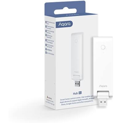Aqara Hub de Domótica E1(Requiere Wi-Fi de 2,4 GHz), Interfaz USB-A de Alimentación, Zigbee 3.0, Repetidor WiFi(Hot Spot), Compatible con HomeKit, Alexa, Google Assistant e IFTTT Aqara Hub de Domótica E1(Requiere Wi-Fi de 2,4 GHz), Interfaz USB-A de Alimentación, Zigbee 3.0, Repetidor WiFi(Hot Spot), Compatible con HomeKit, Alexa, Google Assistant e IFTTT