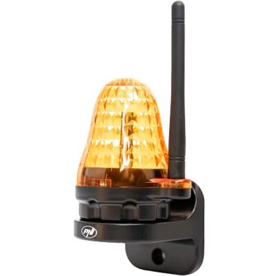 PNI Lámpara LED LMP150 para señalización de apertura de puertas, 12-265V, intermitente, para puertas autoportantes, IP54 PNI Lámpara LED LMP150 para señalización de apertura de puertas, 12-265V, intermitente, para puertas autoportantes, IP54