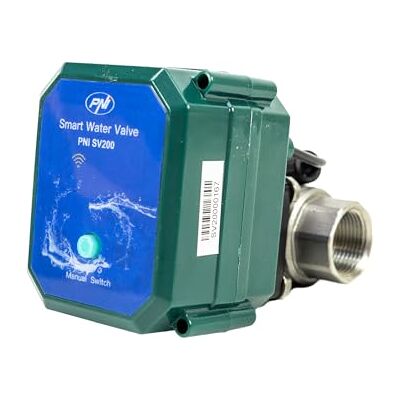 PNI Válvula de agua inteligente -SV200 SV200, conectividad Wi-Fi, IP65, DN20, aplicación Tuya 3/4, compatible con Amazon Alexa y Google Home, color verde PNI Válvula de agua inteligente -SV200 SV200, conectividad Wi-Fi, IP65, DN20, aplicación Tuya 3/4, compatible con Amazon Alexa y Google Home, color verde