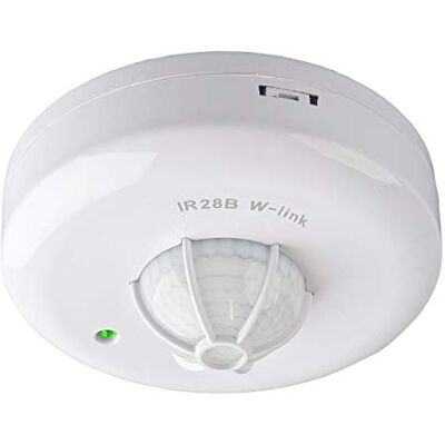 Elektrobock Detector de Movimiento Blanco, 360 Grados, Interior IP20, Montaje en Techo, Apto para LED Elektrobock Detector de Movimiento Blanco, 360 Grados, Interior IP20, Montaje en Techo, Apto para LED