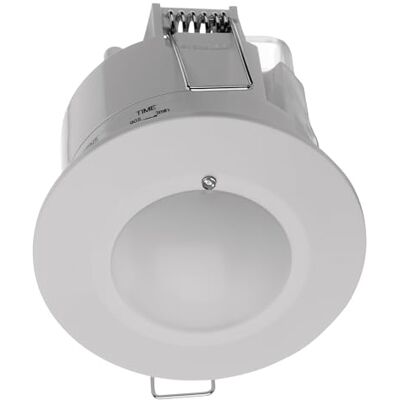 EMOS Detector de Movimiento de microondas Empotrado para Interior Alcance de 8 m, Rango de detección 16m/360° Duración y sensibilidad Ajustables 3-2000 Lux Altura de instalación Ideal 1,5-3,5 EMOS Detector de Movimiento de microondas Empotrado para Interior Alcance de 8 m, Rango de detección 16m/360° Duración y sensibilidad Ajustables 3-2000 Lux Altura de instalación Ideal 1,5-3,5