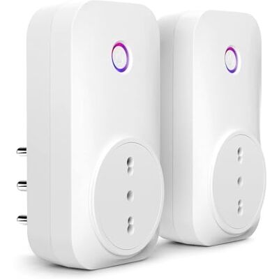 meross Enchufe inteligente italiano, monitoreo energético, enchufe WiFi (Type L) 16 A 3840 W, control remoto, protección contra sobrecarga, función temporizador, compatible con Alexa, Google meross Enchufe inteligente italiano, monitoreo energético, enchufe WiFi (Type L) 16 A 3840 W, control remoto, protección contra sobrecarga, función temporizador, compatible con Alexa, Google
